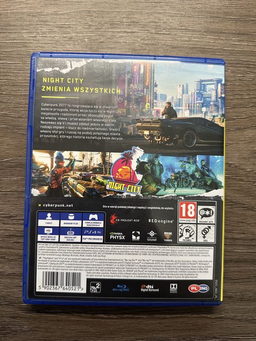 Cyberpunk - gra PS4 PS5 Playstation 4 i 5
