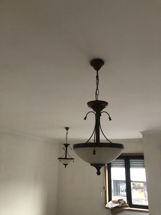 5 lustres com cobre.