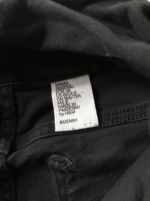 Dżinsy czarne ciążowe r.M