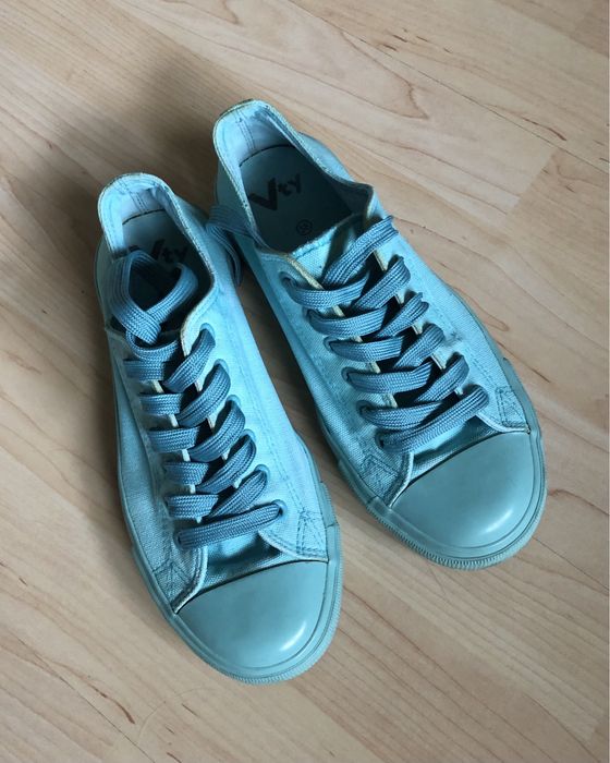 Trampki damskie Deichmann Vty, turkusowe, rozmiar 38