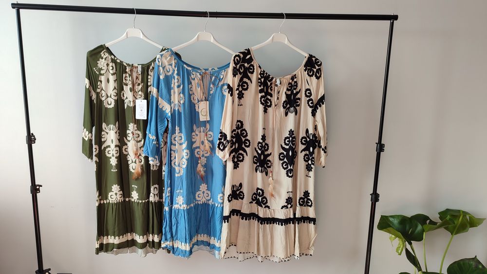 Sukienka oversize wiskoza 42 44 46