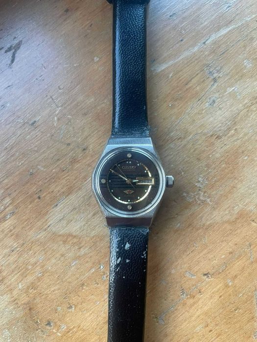 Relógio Citizen automático feminino aço vintage pulseira de couro