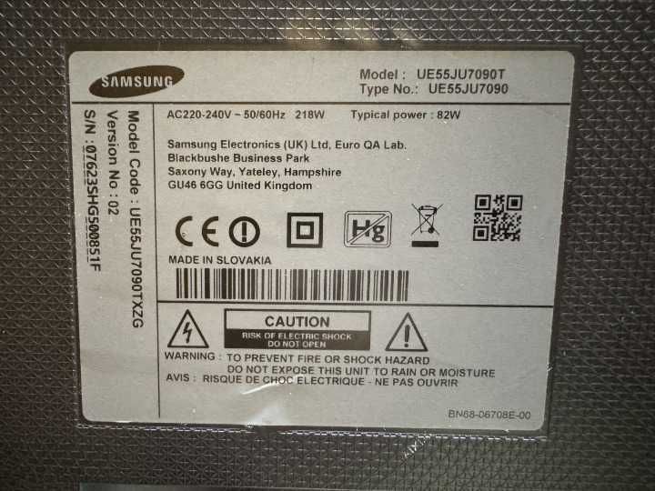 Телевізор Samsung 55  120Гц  UE55JU7090T 4K