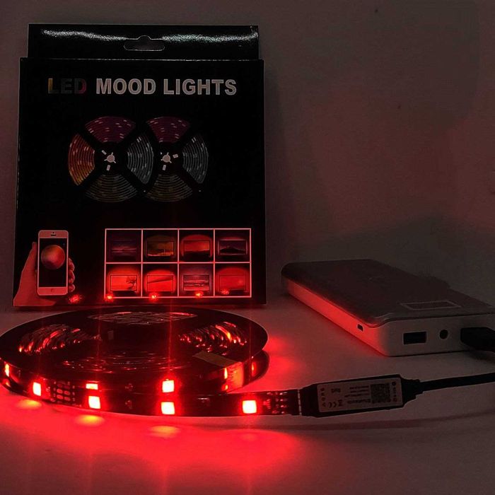 Працює від павербанку! USB LED стрічка, світлодіодна стрічка Bluetooth