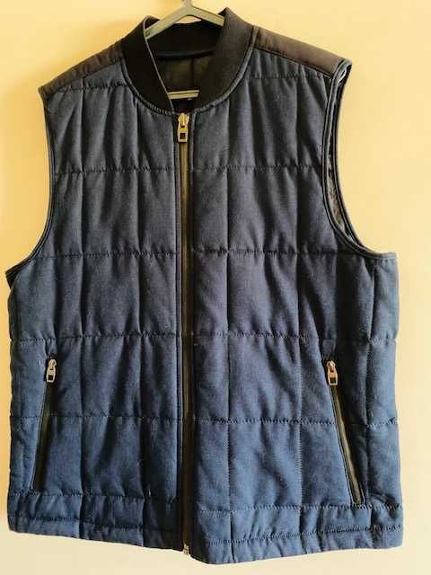 Colete puffin Zara Homem tons azul