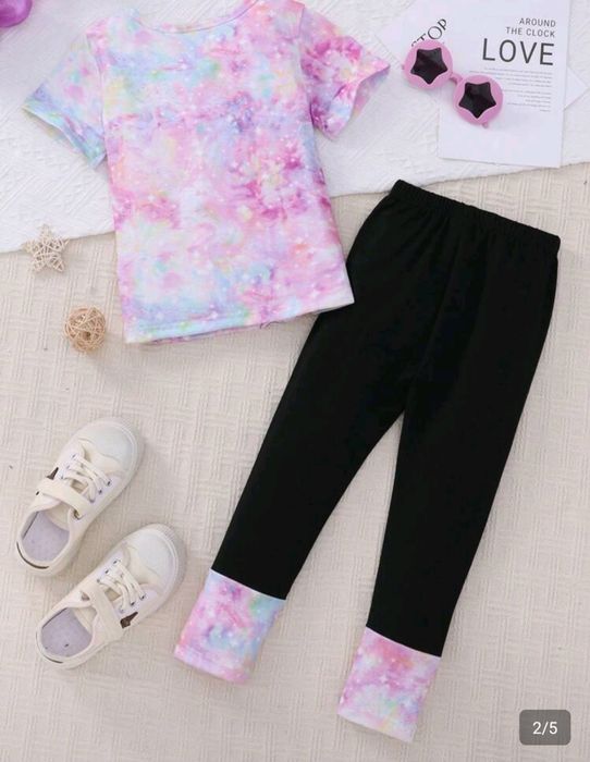 T-shirt i legginsy 110/116