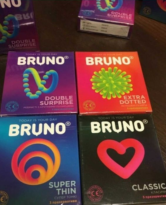 Презервативы Бруно Bruno 36 шт в блоке микс Качество! Есть Опт Презервативи