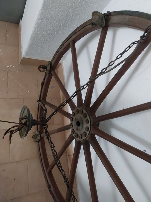 Roda carroça Candeeiro