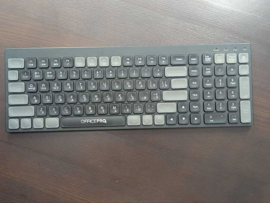 Беспроводная клавиатура OfficePro (Bluetooth + 2.4GHz) /Blac