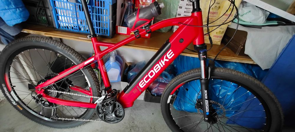 Rower elektryczny EcoBike SX4 27,5"  rama 19  bateria   LG 16Ah 600 km przebieg