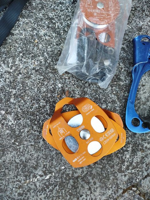 Kit resgate e salvamento ,2 cordas, 4 arnês