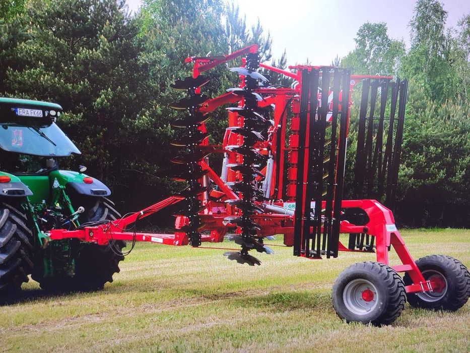 Brona talerzowa hydrauliczna Grano System SHS 4,0 m siłowniki wózek NOWY TYP