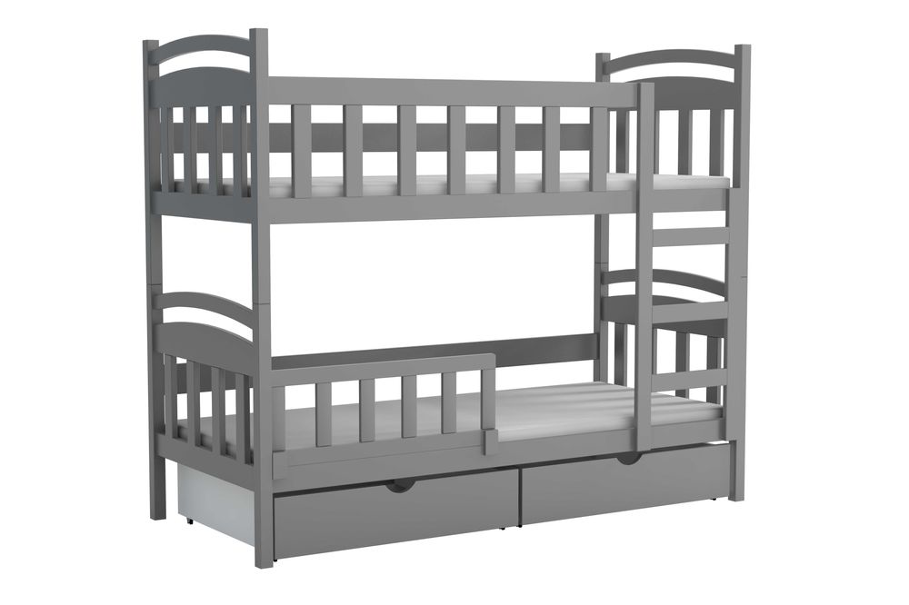 Łóżko piętrowe LEO 2osobowe, materace 160x75 180x75  200x90