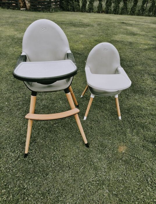 Dwa krzesełka do karmienia kinderkraft 2w1