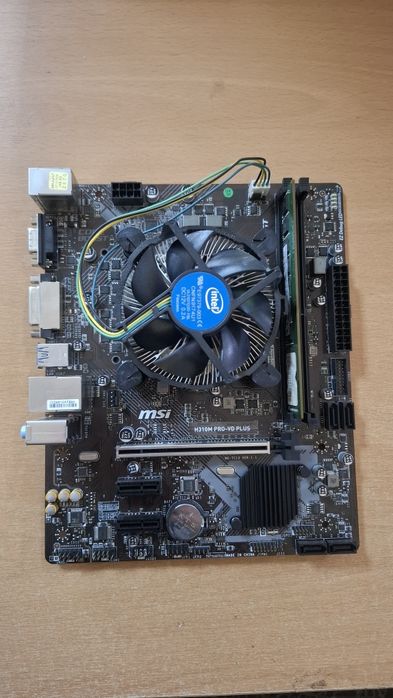 комплект Материнская плата msi H310 | i3 8100 | 4GB DDR4