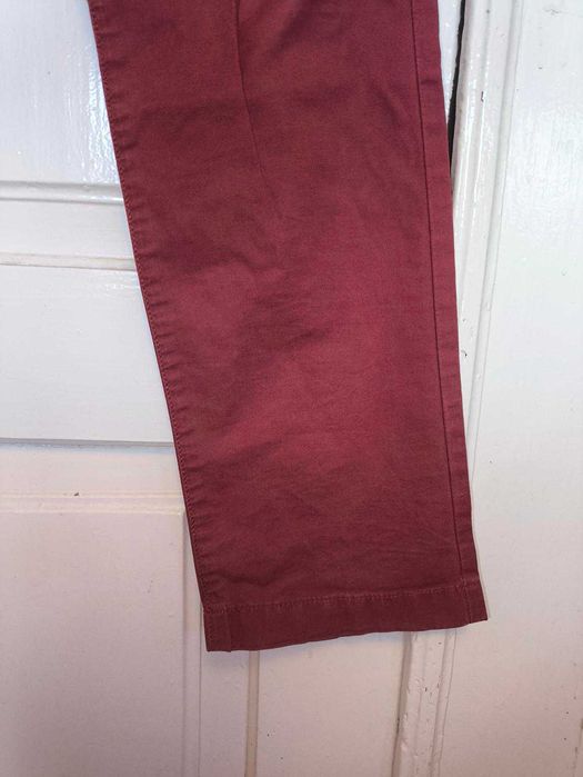 Spodnie chinos Lee bordowe 45x2 pas