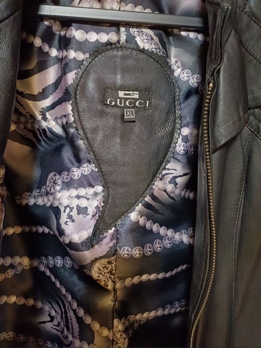 Куртка gucci з натуральної шкіри