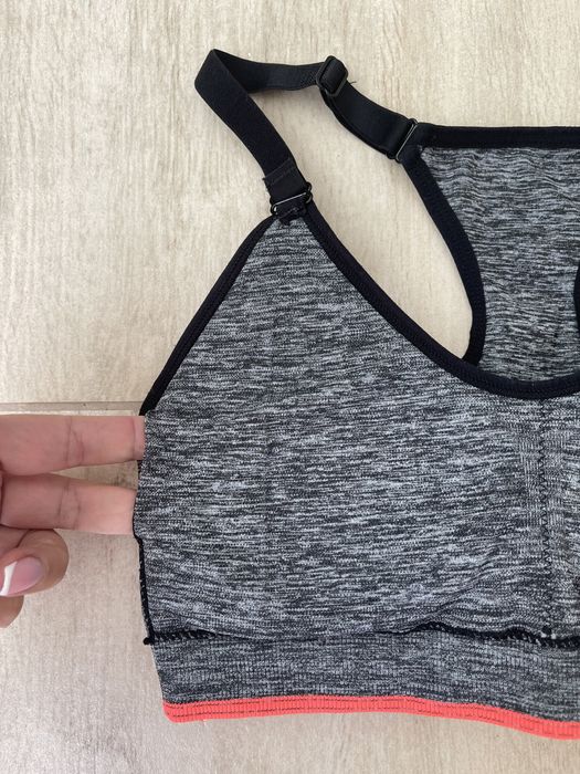 Бесшовный топ gym омбре с вкладышами бюстгальтер спортивный р.s