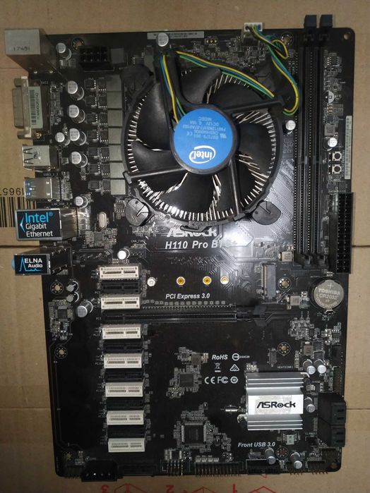 Материнська плата Asrock H110 Pro BTC+