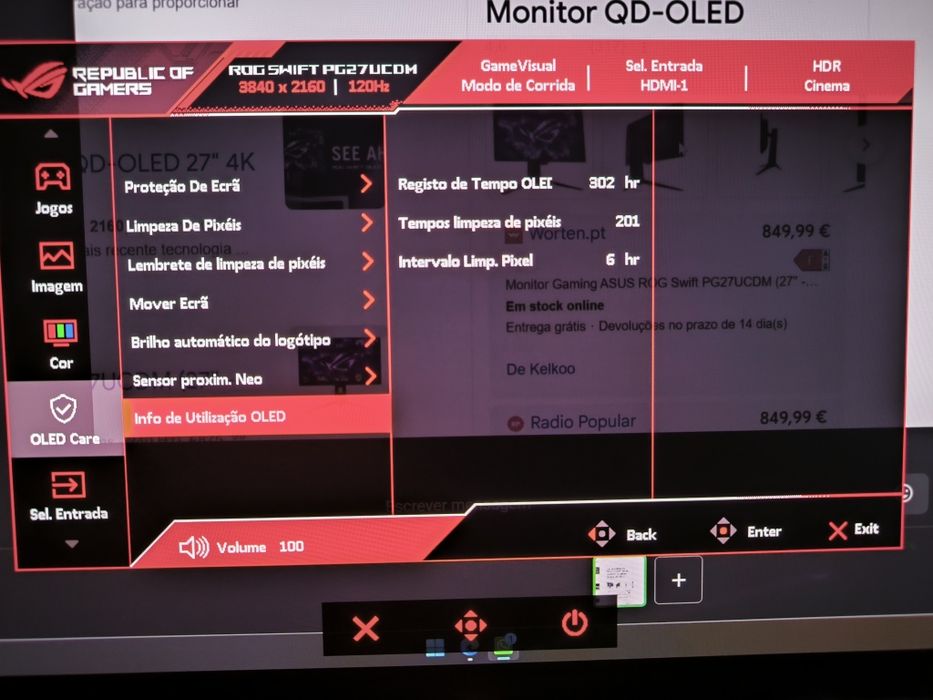 Asus ROG Swift qd-oled PG27UCDM