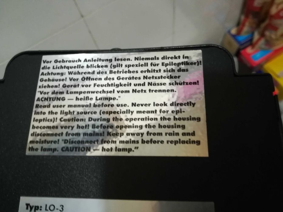 eurolite lo-3 (orgão de luzes em caixa de metal)