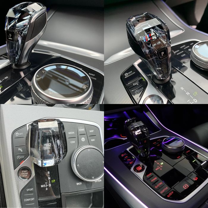 FULL Кришталевий комплект BMW G05/G06/G07 G01/02 LCI Хрусталь Селектор Ручка АКПП Crystal Кристалл Г05 Г06 Г07 Г01 Г02 Х5 Х6 Х7 X5 X6 X7 X3 X4 xDrive