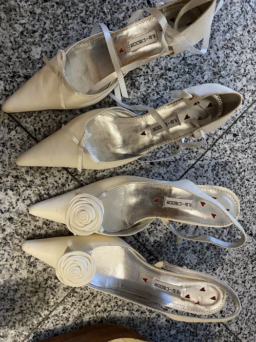 2 pares stiletos novos