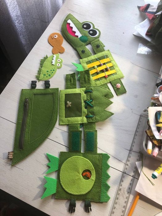 Игра застёжки фетровая