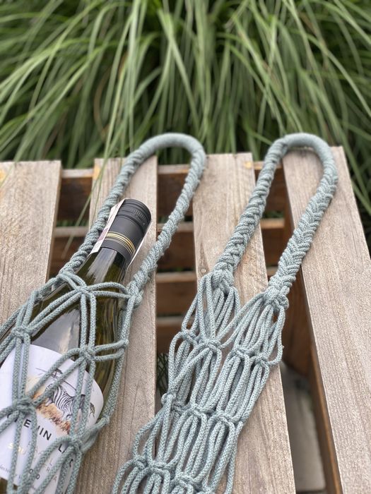 Torebka siatka na butelke/ na wino/ prezent