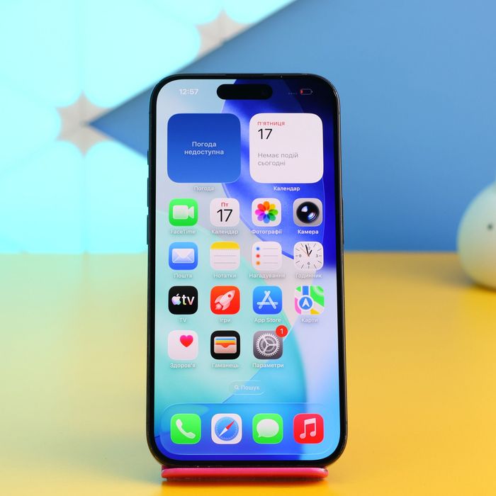 Смартфон Apple iPhone 15 Pro 128GB Black (163395) Б/У З ГАРАНТІЄЮ