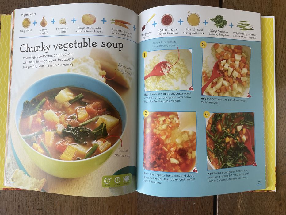 Livro de culinária para crianças