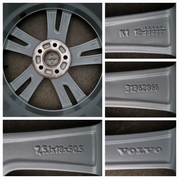Koła Zimowe Alu 18" Volvo XC60 II XC60 5x108 Oryginalne