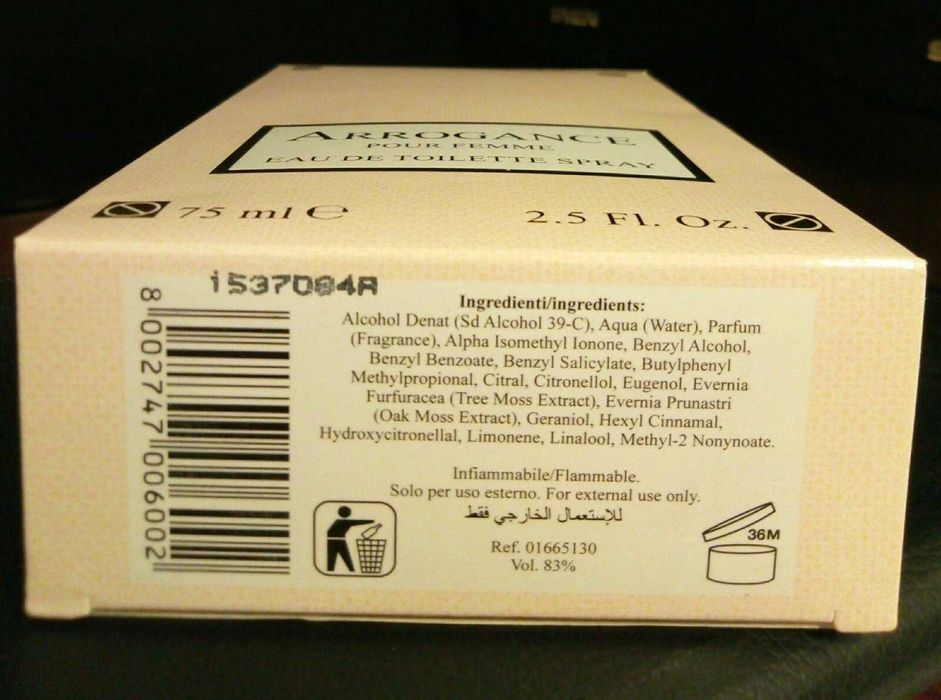 Туалетная вода Arrogance pour Femme  75 мл