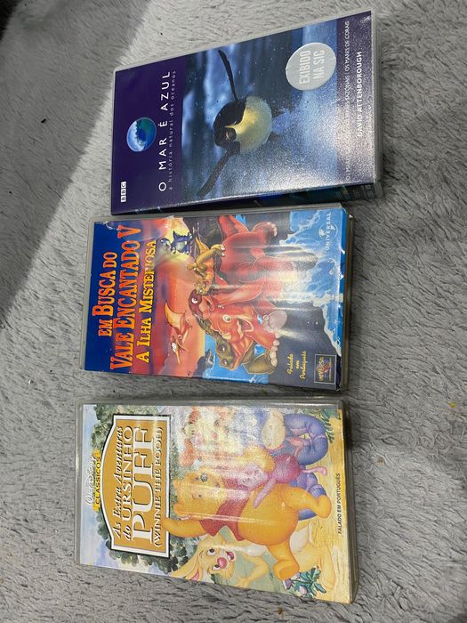 Cassetes VHS como novas