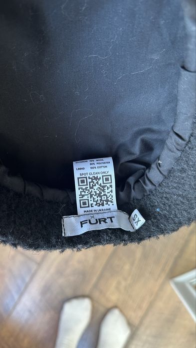 Берет FURT чорний (вовняний)