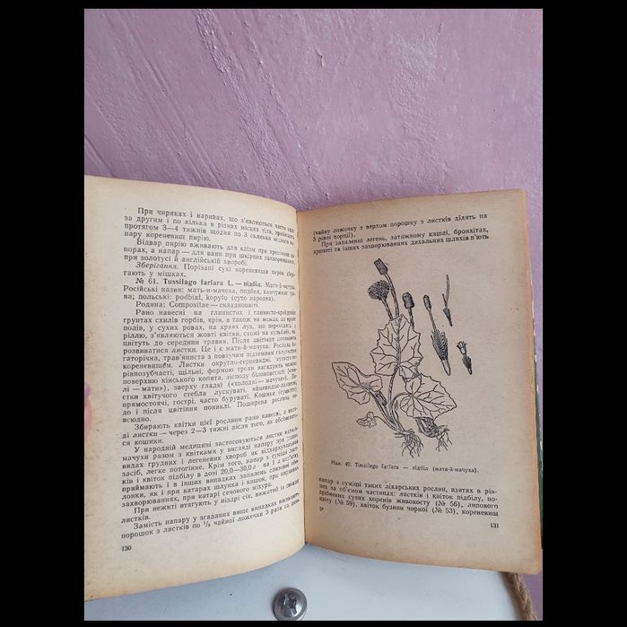 Книга 1964 р Лікарські рослини, М.Носаль