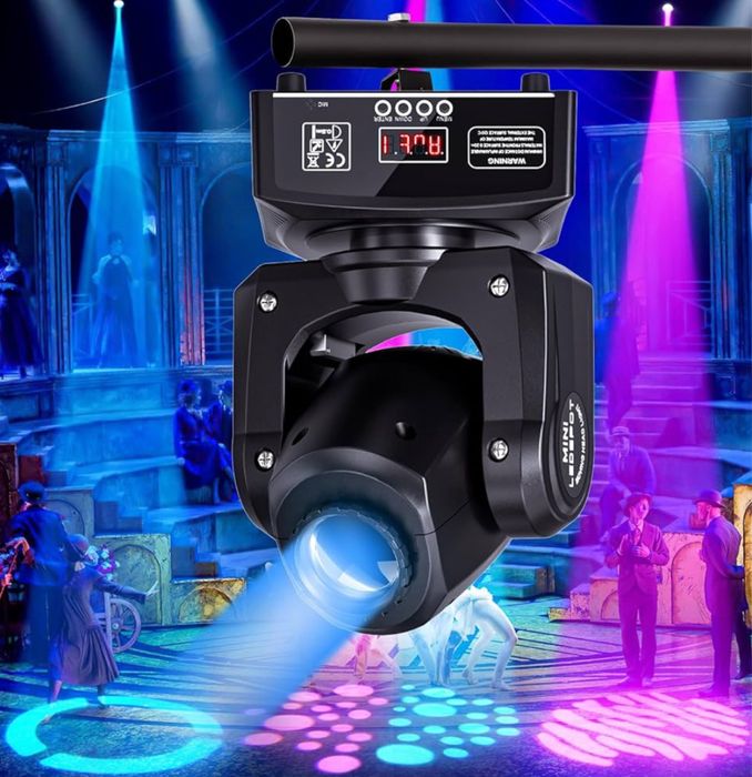 Oświetlenie sceniczne Ruchoma głowa LED DMX 512 RGBW 60W - NOWA