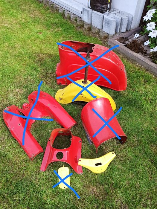 Osłony, oslona, zaślepka, blachy,oryginalny wahacz Simson schwalbe kr5