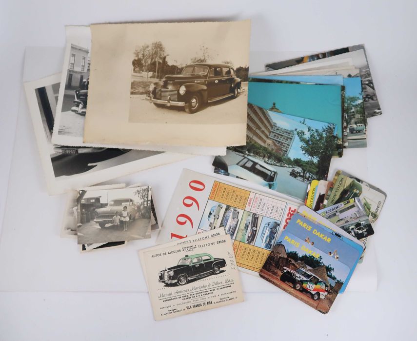 Automobília - Lotes de postais fotos e calendários
