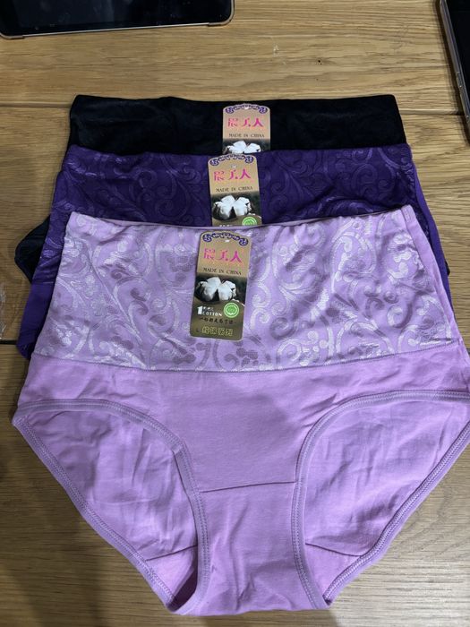 Труси набір 3 шт трусики жіночі L бавовна хлопок h&m