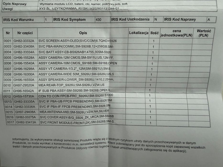 Samaung S24+ plus 256GB 5g Czarny, onyx black