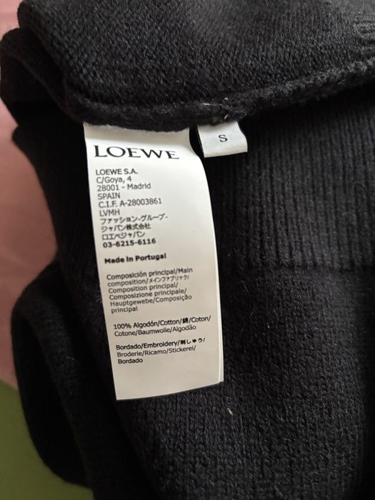 Sweter męski czarny Loewe