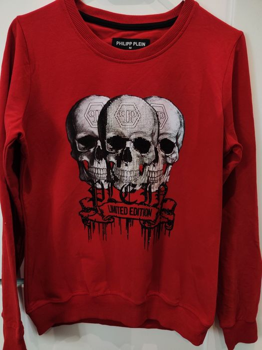Czerwona Bluza Philipp Plein Limited Edition Red Size M