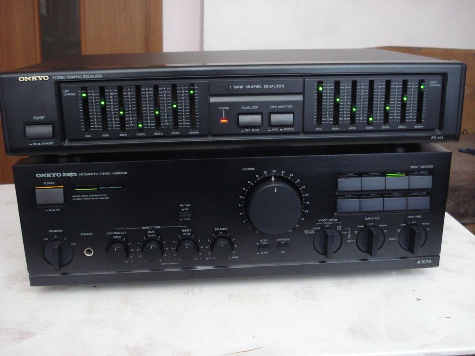 Підсилювач "Onkyo" Integra A-8170, еквал. EQ-101, тюн. Model T-9