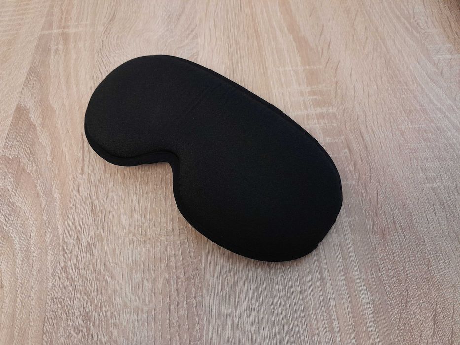 Nowa solidna maska na oczy, opaska do spania SPILBERGEN, k. czarny