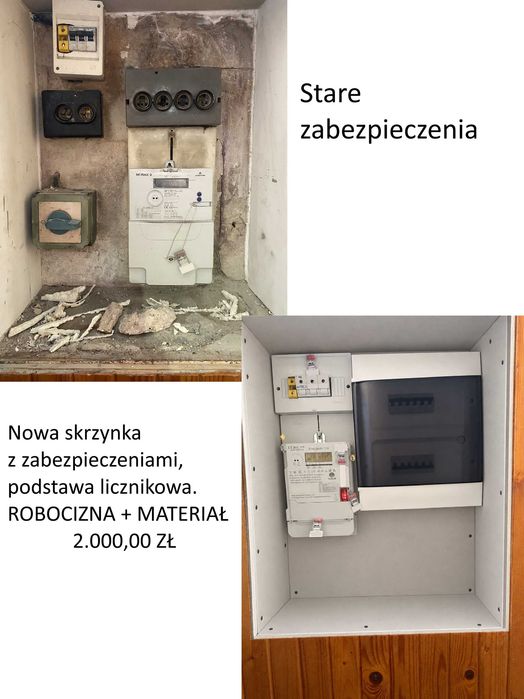 Elektryk, instalacje elektryczne, pomiary elektryczne, elektryka, kamery, alarmy