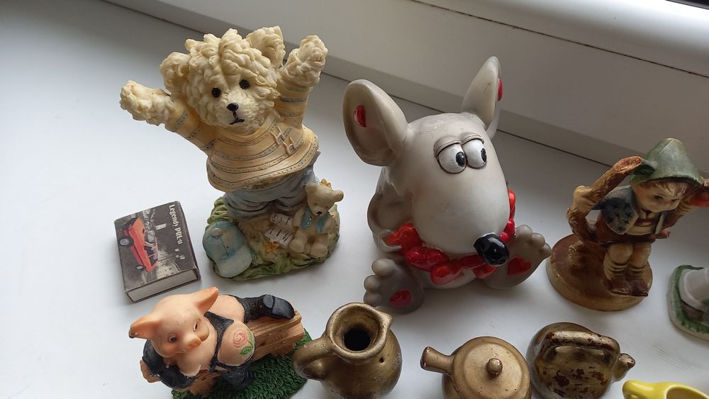 Zabawki gipsowe, muszle