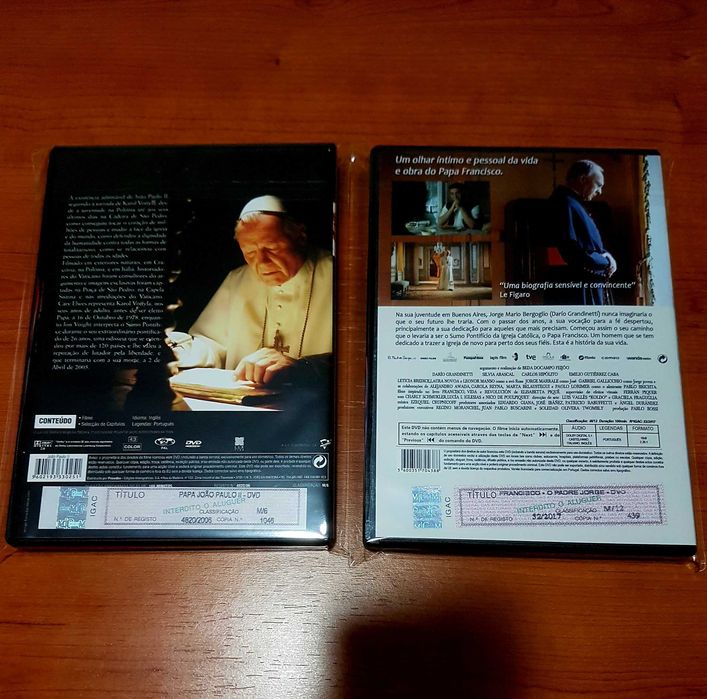 PAPA JOÃO PAULO II Ed. Especial 2dvds + FRANCISCO -O Padre Jorge NOVOS