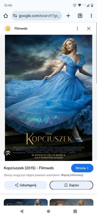 Suknia Cindyrella przebranie strój bal Kopciuszek karnawał księżniczka