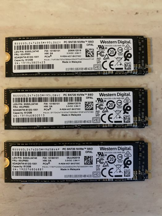 SSD m2 nvme 512gb Western Digital SN720